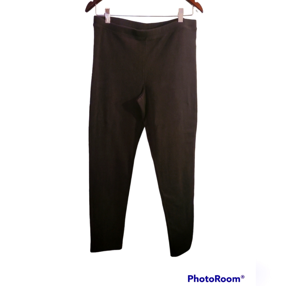 Old navy black soft fleece leggings. Size large